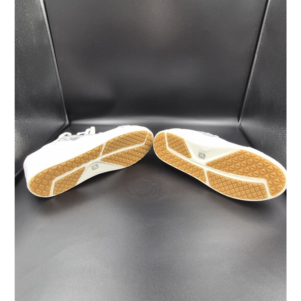 FootJoy Links 98185 Women's Golf Sneakers White Silver Size 10 Medium - Picture 3 of 6